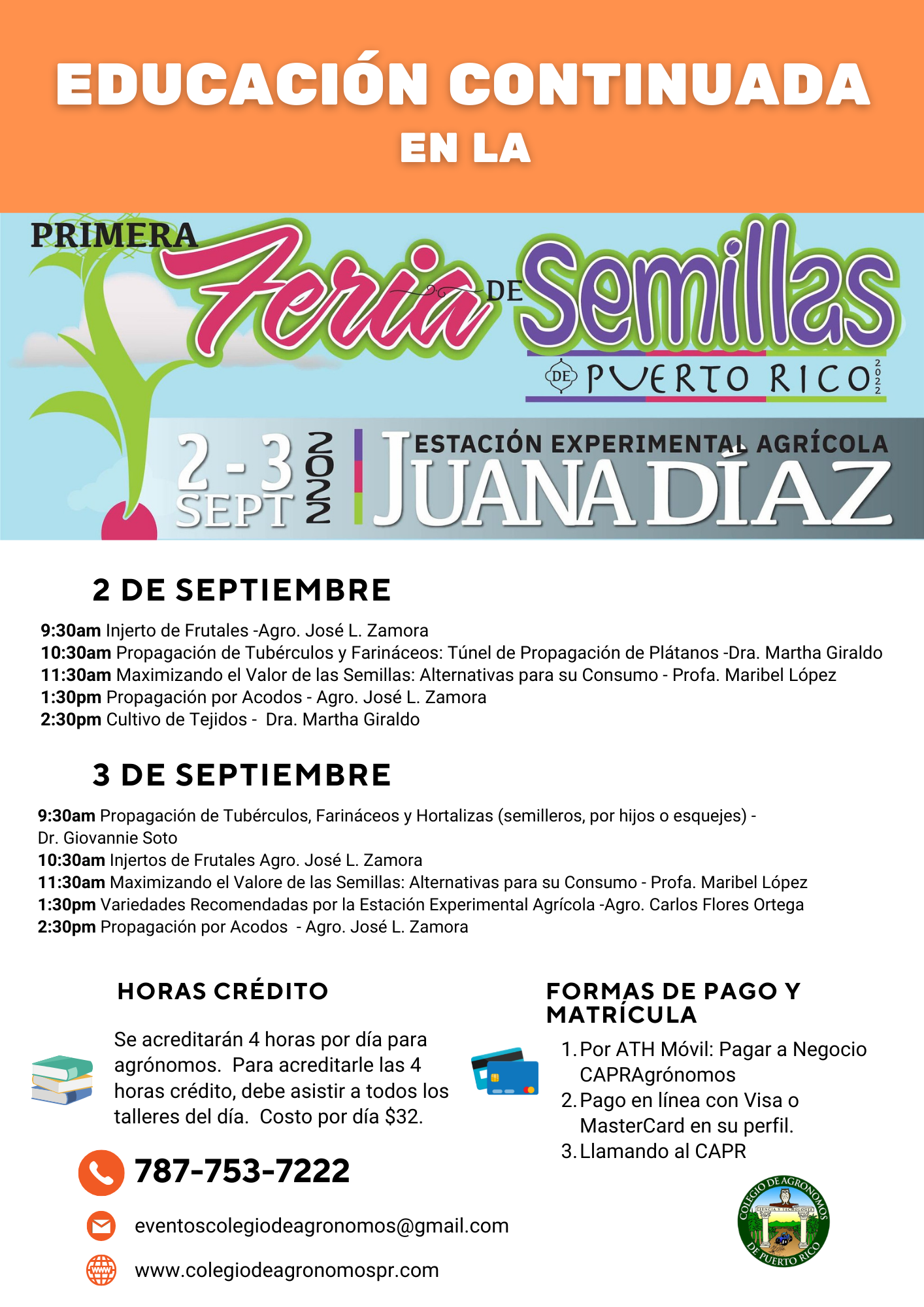 flyer educ cont feria semillas